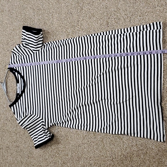 Zara Blue And White Stripped Sweater Dress Size Medium - Picture 4 of 4